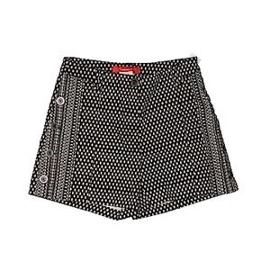 Cartonnier black and white khaki shorts